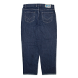 TRACK Mens Jeans Blue Regular Straight W37 L30 on Sale