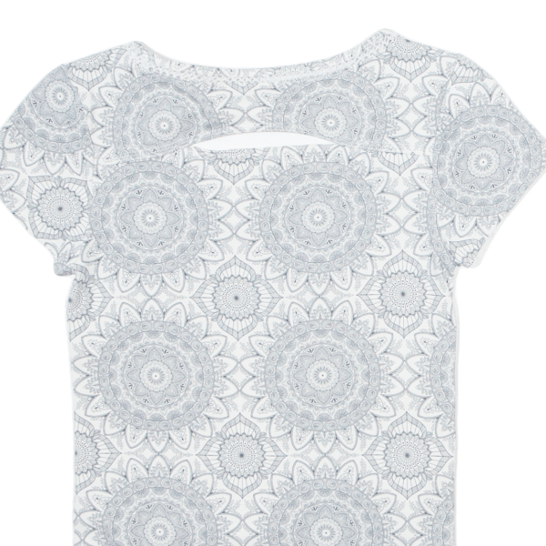 CHAMPION ATHLETIC Mandalas Womens Printed Top White XS Supply