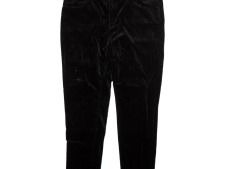 ARMANI JEANS Womens Velvet Trousers Black Slim Tapered W31 L26 Sale