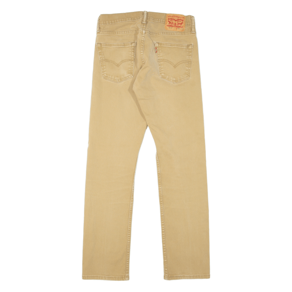 LEVI S 513 Jeans Mens Beige Slim Straight W30 L32 Hot on Sale