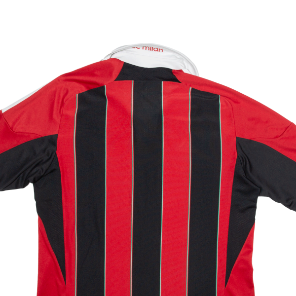 ADIDAS AC Milan Mens Football Shirt Jersey Red Collared L Online now