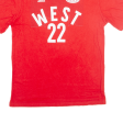 ADIDAS NBA West All Stars Boys T-Shirt Red USA XL Online Hot Sale