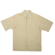 CIMALP Mens Shirt Brown Striped M Sale