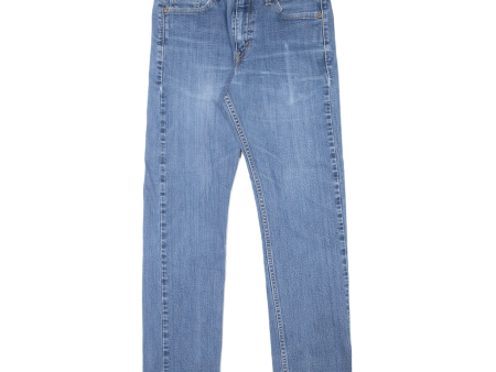 LEVI S 513 Jeans Mens Blue Slim Straight W30 L30 For Cheap