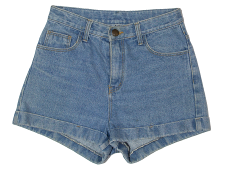 URBAN Roll Up Womens Denim Shorts Blue Relaxed XS W24 Online now