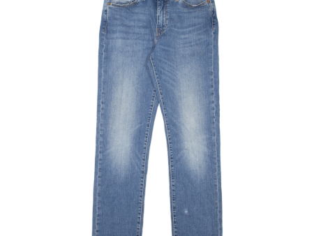 LEVI S 514 Jeans BIG E Mens Blue Slim Straight Stone Wash W30 L32 For Sale