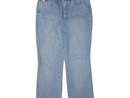 CALVIN KLEIN JEANS Womens Jeans Blue Regular Straight Stone Wash W34 L30 Online Hot Sale