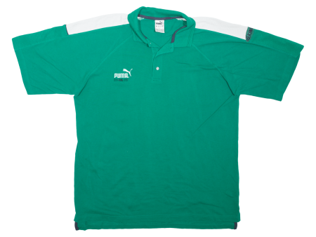 PUMA Mens Polo Shirt Green L Online