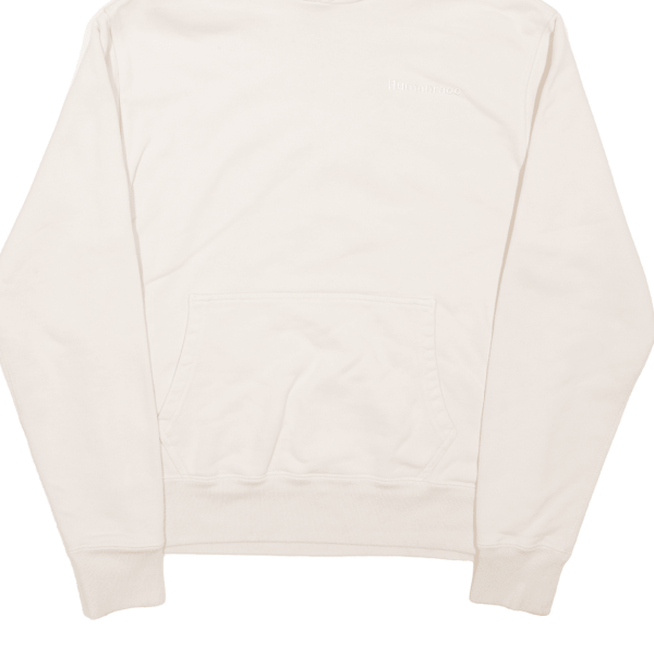 ADIDAS Womens Cream Hoodie M Fashion