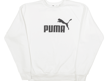 PUMA Mens Sweatshirt White S Online now