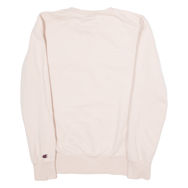 CHAMPION Womens Sweatshirt Pink S on Sale