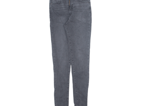 LEVI S Mile High BIG E Womens Jeans Grey Slim Skinny W24 L32 on Sale