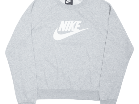 NIKE Womens Sweatshirt Grey M Hot on Sale