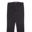 LEVI S 712 Womens Jeans Black Slim Straight W30 L32 on Sale