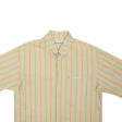 CIMALP Mens Shirt Brown Striped M Sale