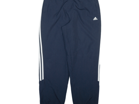 ADIDAS Womens Track Pants Blue Tapered L W30 L30 For Sale