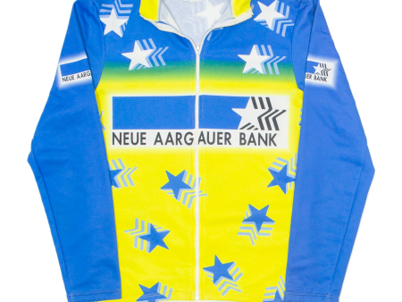 ZOLLINGER AG Zip Up Cycling Shirt Star Design Mens Jersey Yellow 90s L Discount