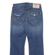 TRUE RELIGION Distressed Womens Jeans Blue Regular Bootcut W31 L30 Online Hot Sale