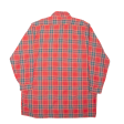 BREMO Mens Shirt Red Check Long Sleeve XL Supply