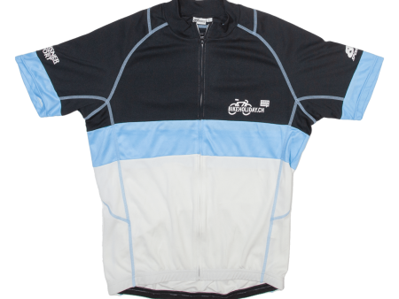 89 SPORTS Cycling Full Zip Mens Jersey White L Fashion