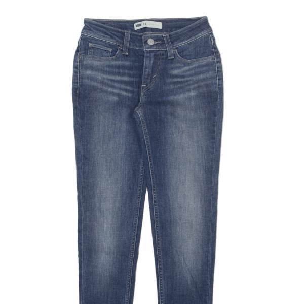 LEVI S Womens Jeans Blue Slim Skinny W24 L30 Hot on Sale