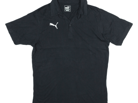 PUMA Mens Polo Shirt Black M For Sale