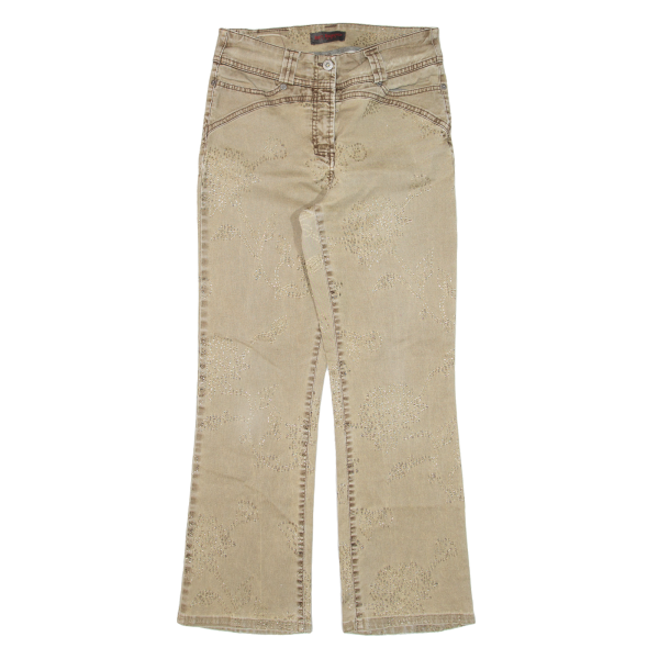 IBEN BERING Womens Jeans Beige Regular Bootcut W28 L27 Discount