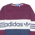 ADIDAS ORIGINALS Womens Sweatshirt Maroon Crew Neck UK 8 Online