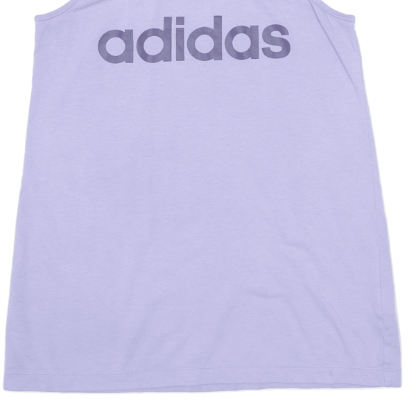 ADIDAS Womens Racer Back Vest Purple Sleeveless S on Sale