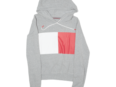 TOMMY HILFIGER Mens Grey Hoodie Full Zip S Online Sale