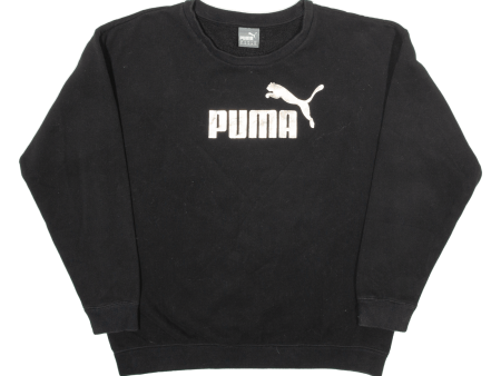 PUMA Womens Sweatshirt Black UK 12 Online Sale