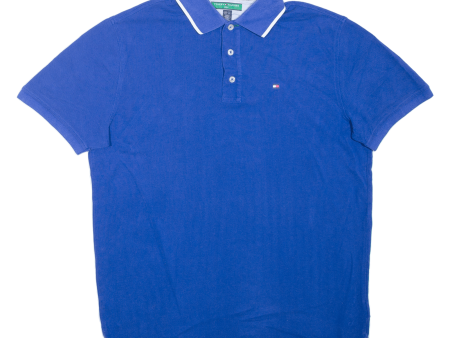 TOMMY HILFIGER Golf Mens Polo Shirt Blue M Discount