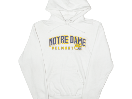 CHAMPION Notre Dame Belmont Mens White Hoodie USA M Discount