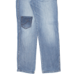 MULTI BLU Luca Mens Jeans Blue Regular Tapered Stone Wash W32 L32 Online Sale