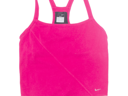 NIKE Womens Sports Vest Pink Sleeveless M on Sale