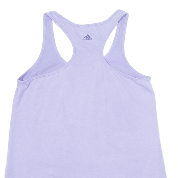 ADIDAS Womens Racer Back Vest Purple Sleeveless S on Sale