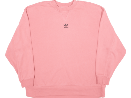 ADIDAS Womens Sweatshirt Pink UK 12 Hot on Sale