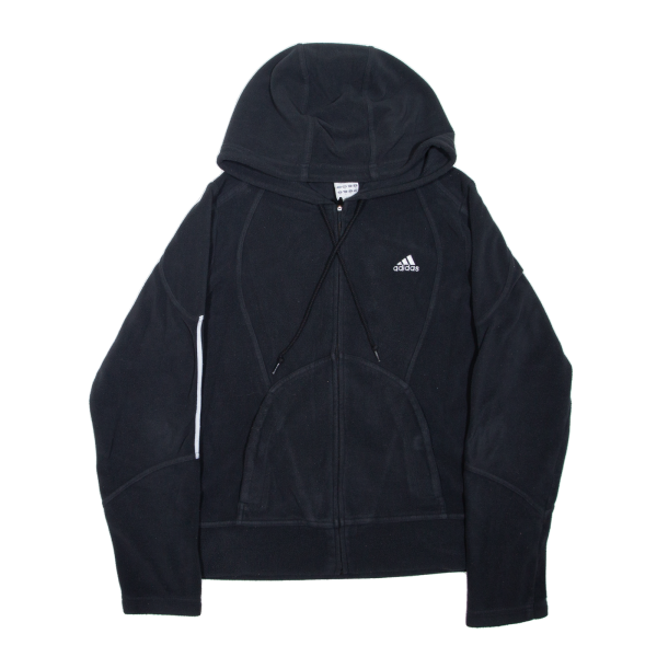 ADIDAS Girls Black Hoodie Full Zip 14Y Online Hot Sale