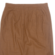 Womens Pencil Skirt Brown Midi L Discount