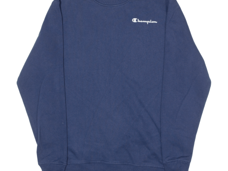 CHAMPION Mens Sweatshirt Blue Crew Neck M Online Hot Sale