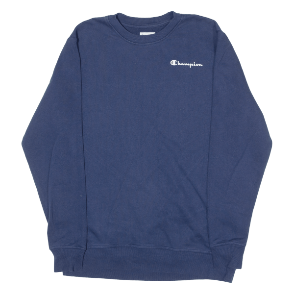 CHAMPION Mens Sweatshirt Blue Crew Neck M Online Hot Sale