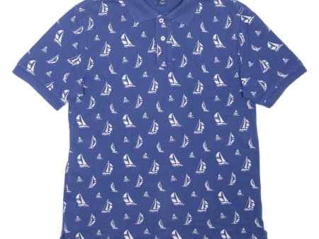 POLO RALPH LAUREN Boats Boys Polo Shirt Blue L Online Sale