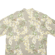 NEW PORT BLUE Pineapple Mens Shirt Brown Floral L Cheap