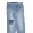 MULTI BLU Luca Mens Jeans Blue Regular Tapered Stone Wash W32 L32 Online Sale