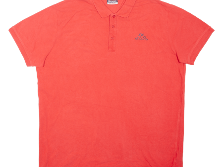 KAPPA Mens Polo Shirt Red 2XL Online Sale