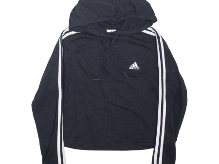 ADIDAS Cropped Womens Black Hoodie S For Discount