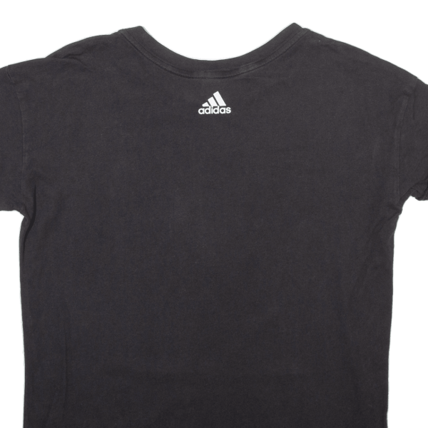 ADIDAS Womens T-Shirt Black UK 8 Discount