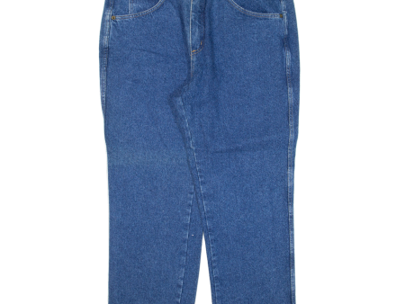 WILD Womens Jeans Blue Regular Straight W35 L26 Online now