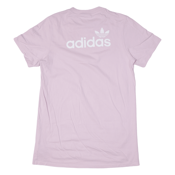 ADIDAS Extra Long Womens T-Shirt Pink UK 12 on Sale