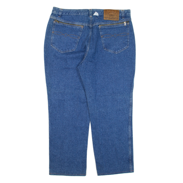 WILD Womens Jeans Blue Regular Straight W35 L26 Online now